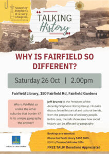 Talking History at Fairfield Library: Why is Fairfield so Different? Jeff Brunne @ Fairfield Library, Fairfield Gardens