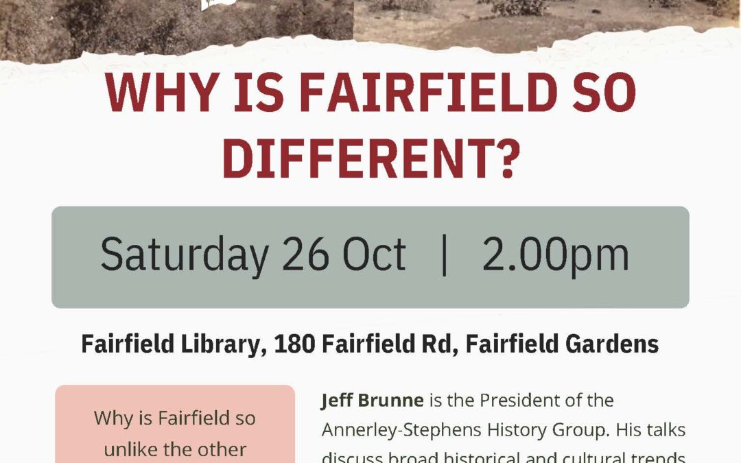 Talking History: Why is Fairfield so Different?