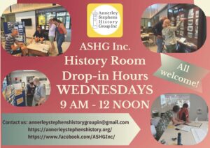 Drop in day @ ASHG history room, Yeronga Community Centre