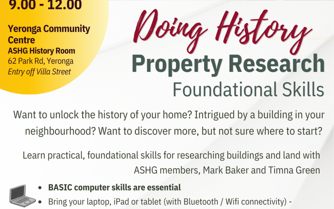 Doing History: Property Research Foundational Skills